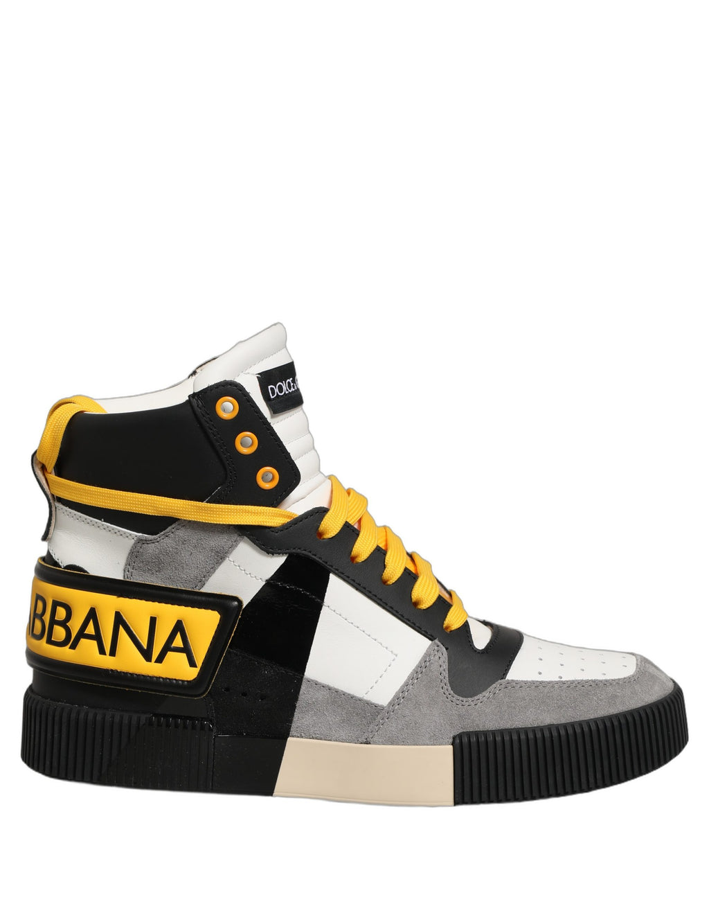 Dolce & Gabbana Multicolor Leather High Top Sneakers Shoes
