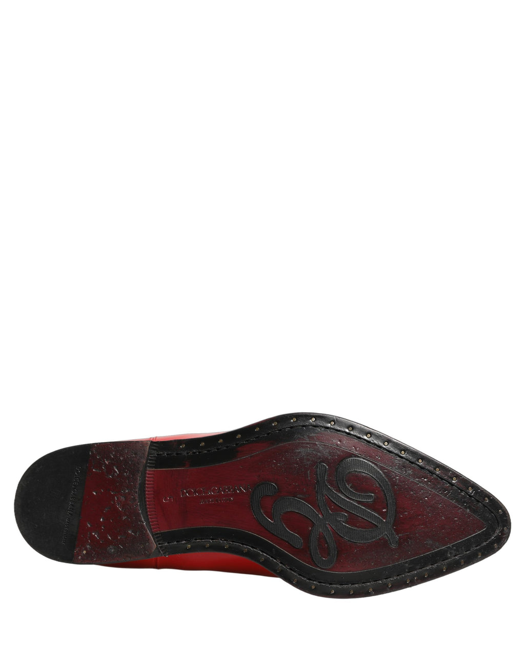 Dolce & Gabbana Red Embellished Chelsea Men Ankle Boots Shoes