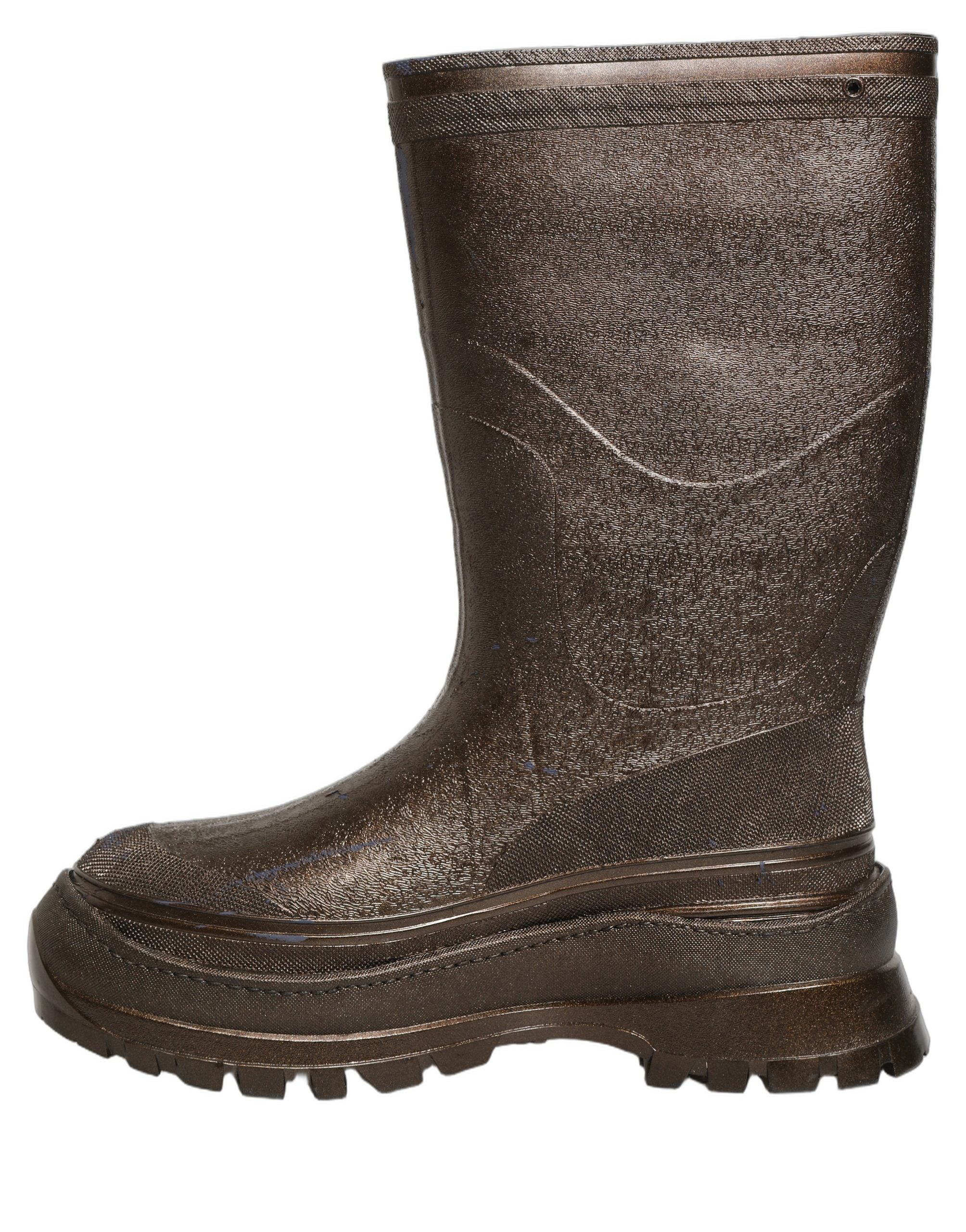 Dolce & Gabbana Bronze PVC Pull On Rain Boots Men Shoes