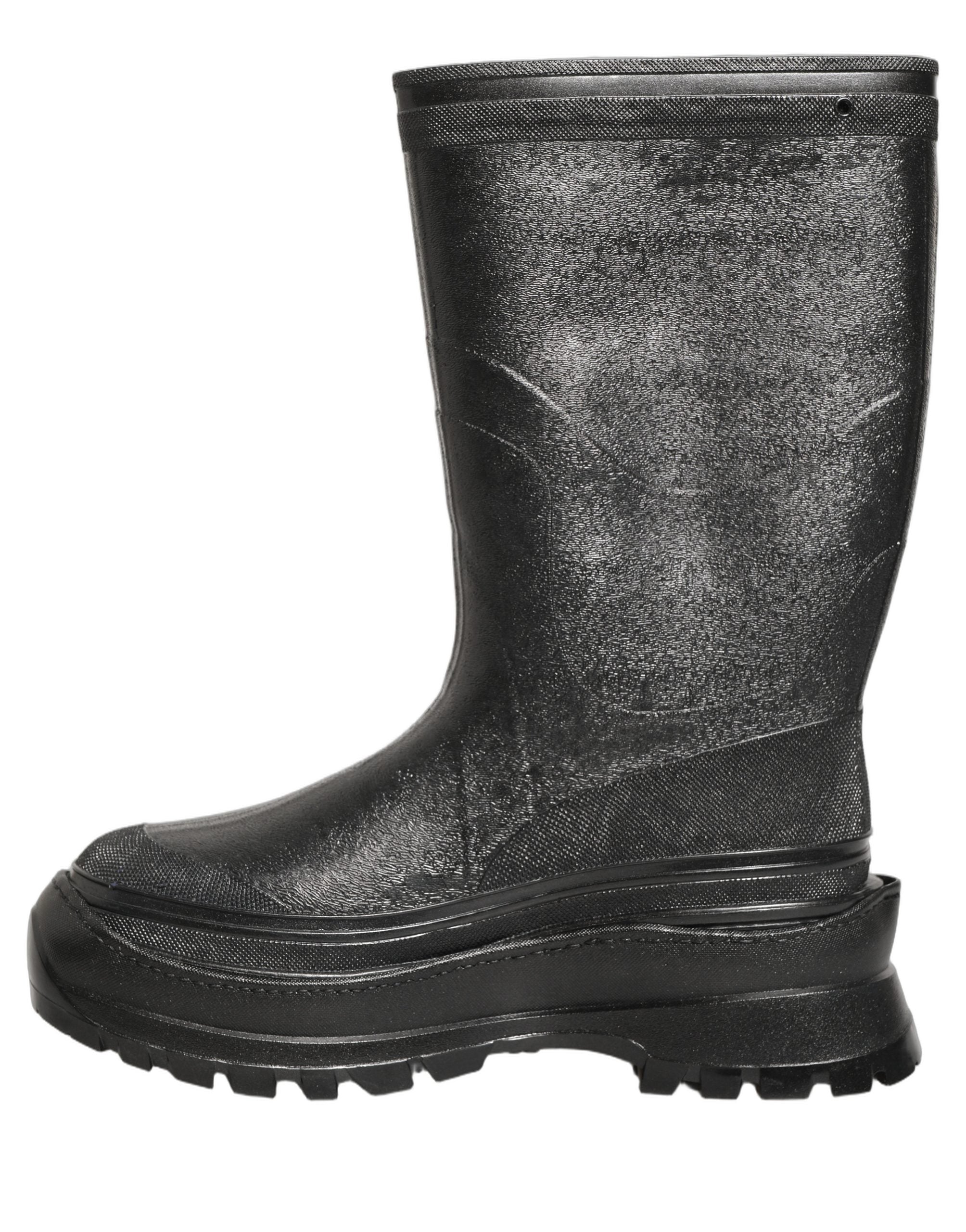 Dolce & Gabbana Black PVC Pull On Rain Boots Men Shoes