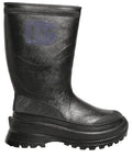 Dolce & Gabbana Black PVC Pull On Rain Boots Men Shoes