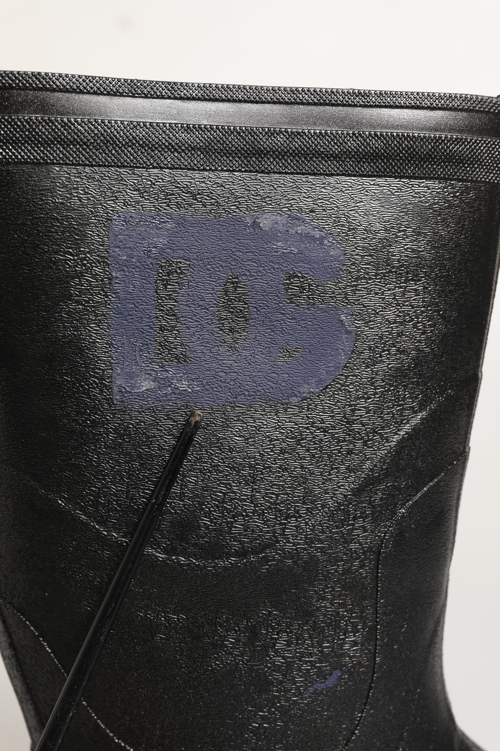 Dolce & Gabbana Black PVC Pull On Rain Boots Men Shoes
