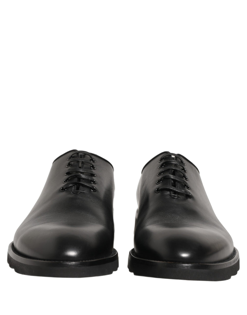 Dolce & Gabbana Black Leather Men Oxford Dress Formal Shoes