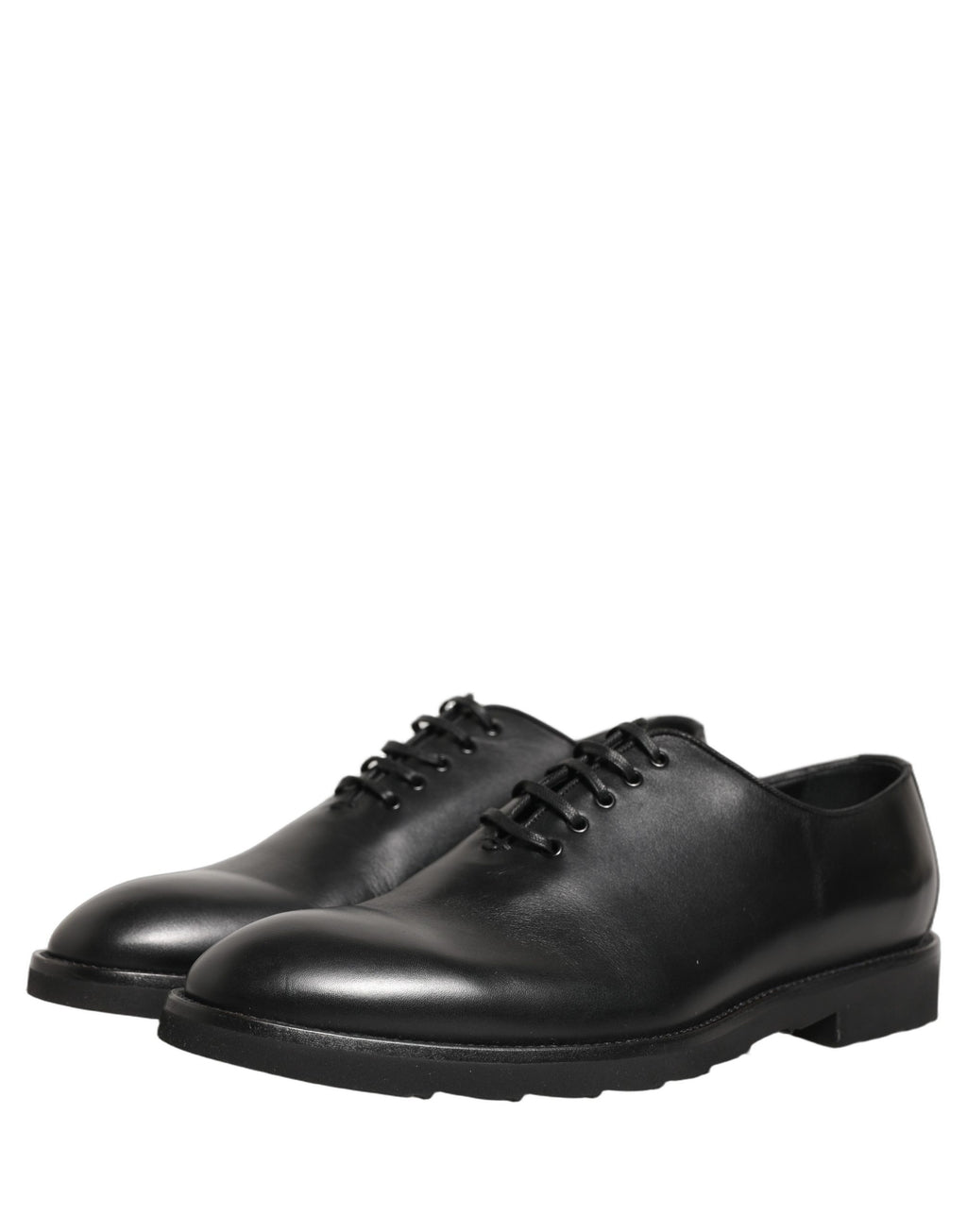 Dolce & Gabbana Black Leather Men Oxford Dress Formal Shoes