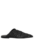 Dolce & Gabbana Black Mules Slides Slippers Men Flats Shoes