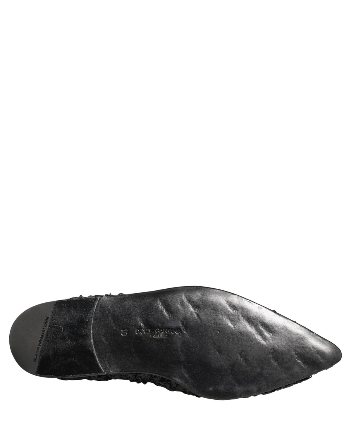 Dolce & Gabbana Black Mules Slides Slippers Men Flats Shoes
