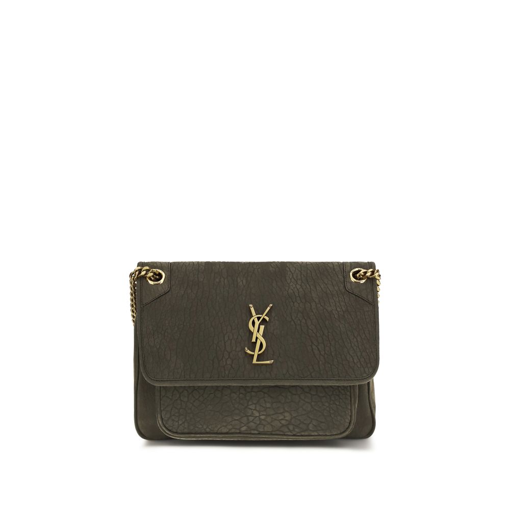 Saint Laurent Gray Lamb Ovis Aries Aries Shoulder Bag