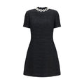 Valentino Garavani Black Cotton Cocktail Dress