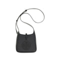 Tory Burch Black Calf Leather Bos Taurus Shoulder Bag
