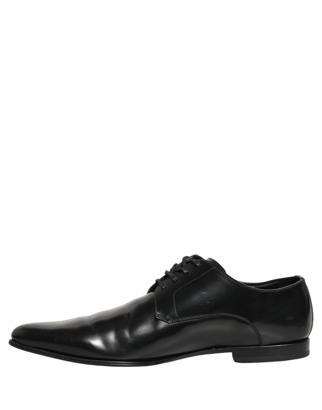 Dolce & Gabbana Black Leather Derby Dress Men Formal Shoes