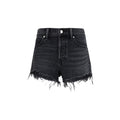 Alexander Wang Black Cotton Bermuda Shorts
