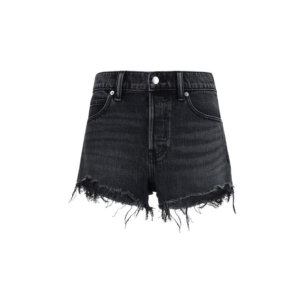 Alexander Wang Black Cotton Bermuda Shorts
