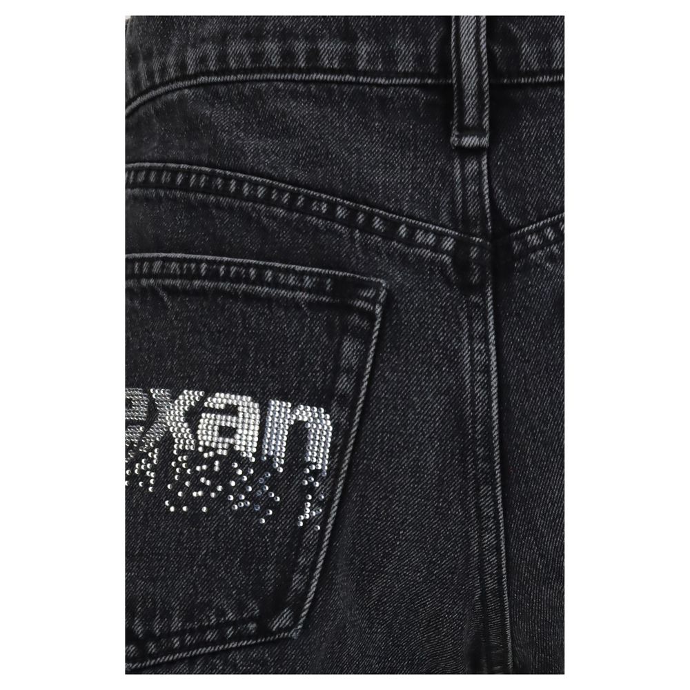 Alexander Wang Black Cotton Bermuda Shorts