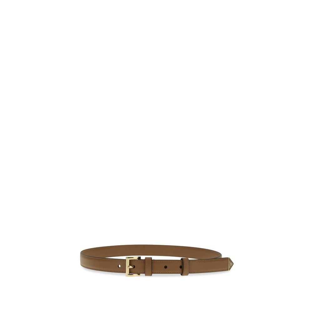 Prada Beige Calf Leather Bos Taurus Regular Belt