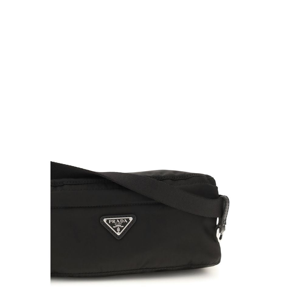 Prada Black Recycled Polyamide Clutch Bag