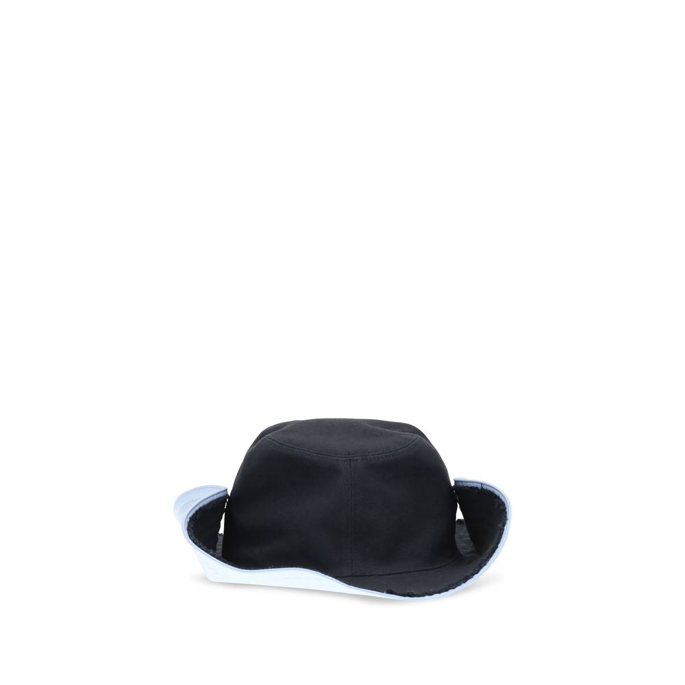 Miu Miu Blue Cotton Bucket Hat