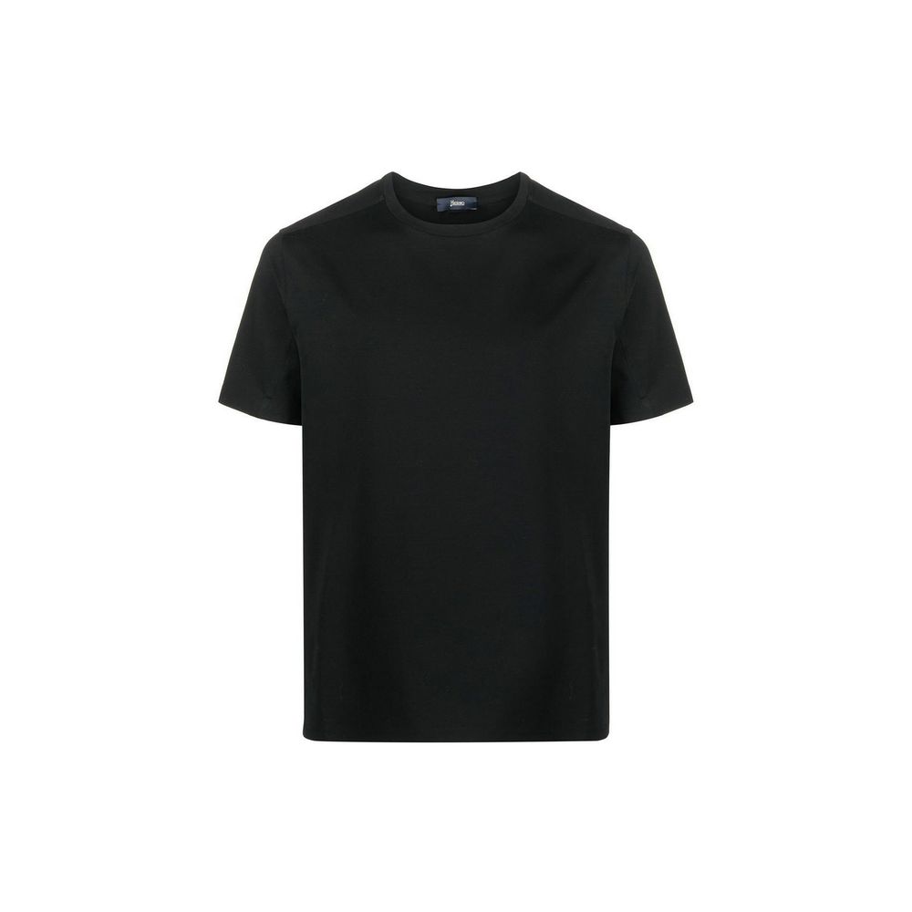 Herno Black Cotton T-Shirt
