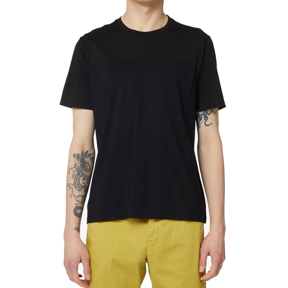 Herno Black Cotton T-Shirt