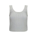 Brunello Cucinelli White Linen Tank Tops