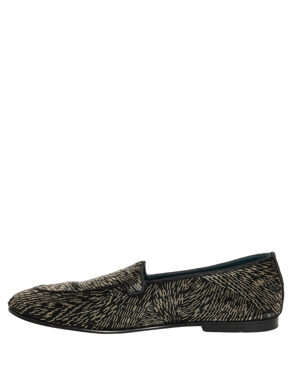 Dolce & Gabbana Black Silver Embellished Dress Loafers Shoes