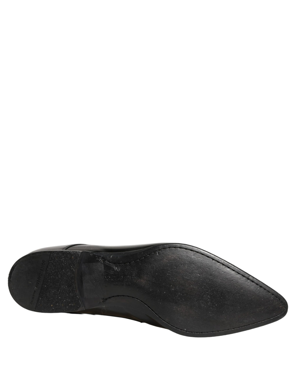 Dolce & Gabbana Black Leather Derby Dress Men Formal Shoes