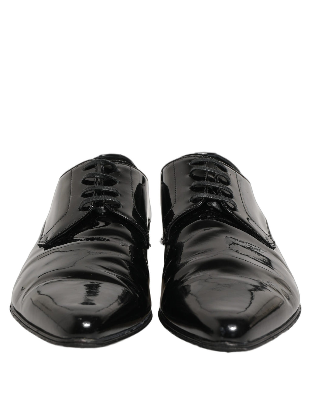 Dolce & Gabbana Black Leather Derby Dress Men Formal Shoes