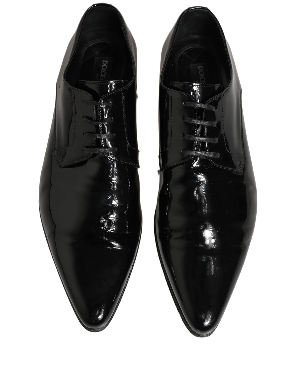 Dolce & Gabbana Black Leather Derby Dress Men Formal Shoes