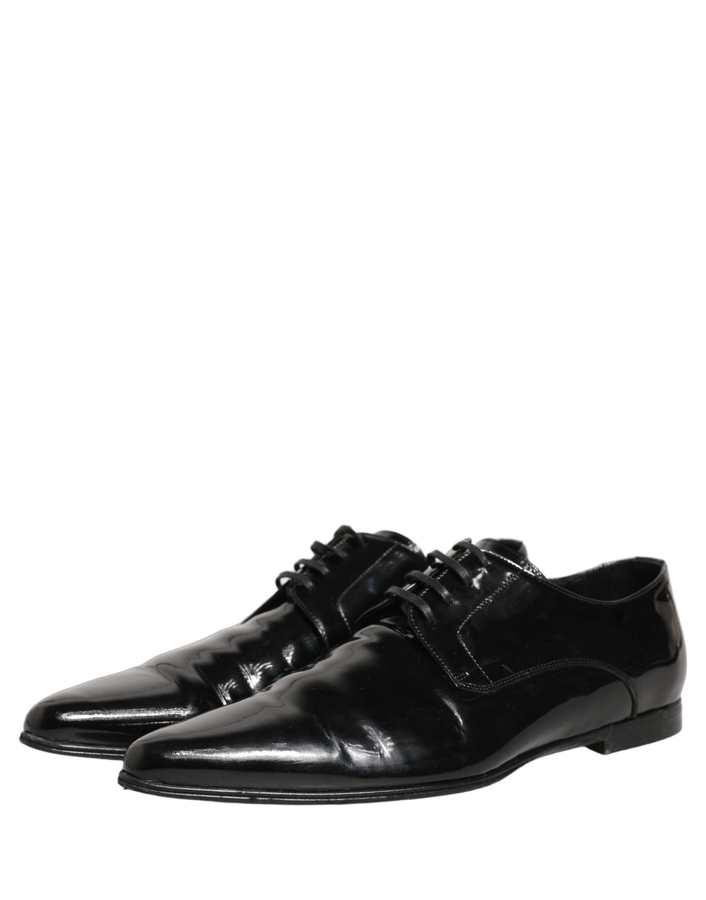 Dolce & Gabbana Black Leather Derby Dress Men Formal Shoes