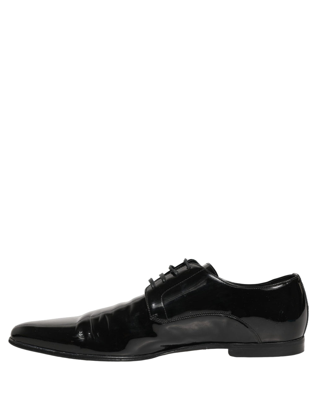 Dolce & Gabbana Black Leather Derby Dress Men Formal Shoes