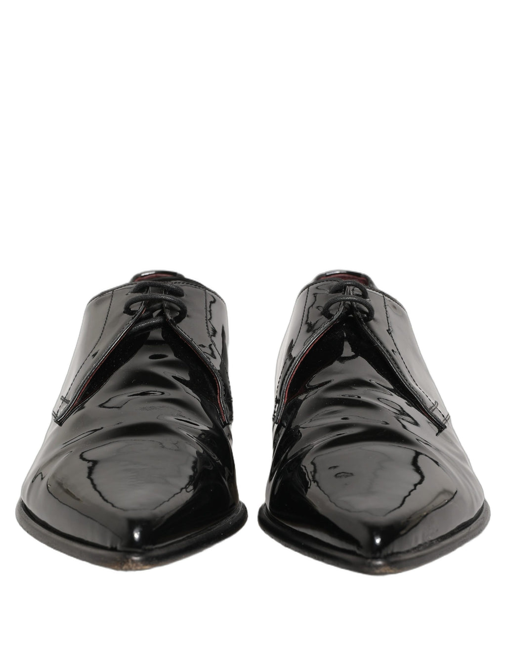 Dolce & Gabbana Black Leather Men Derby Dress Formal Shoes
