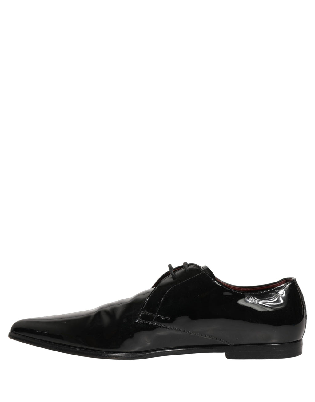 Dolce & Gabbana Black Leather Men Derby Dress Formal Shoes