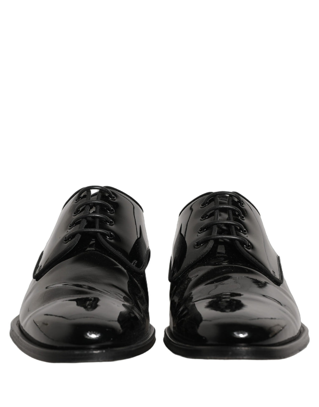 Dolce & Gabbana Black Leather Men Derby Dress Men Formal Shoes