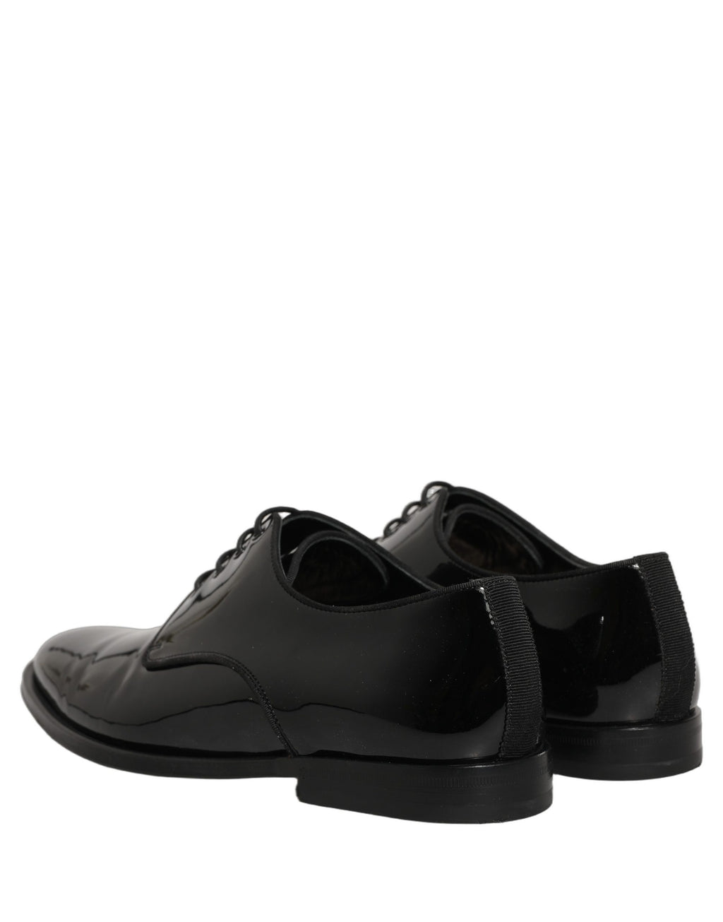 Dolce & Gabbana Black Leather Men Derby Dress Men Formal Shoes