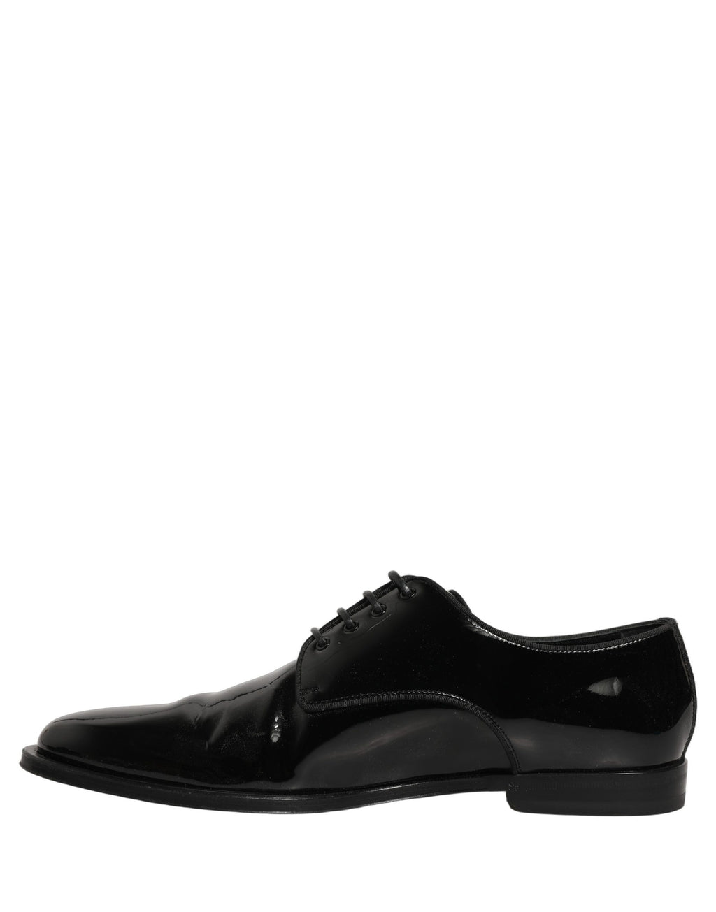 Dolce & Gabbana Black Leather Men Derby Dress Men Formal Shoes