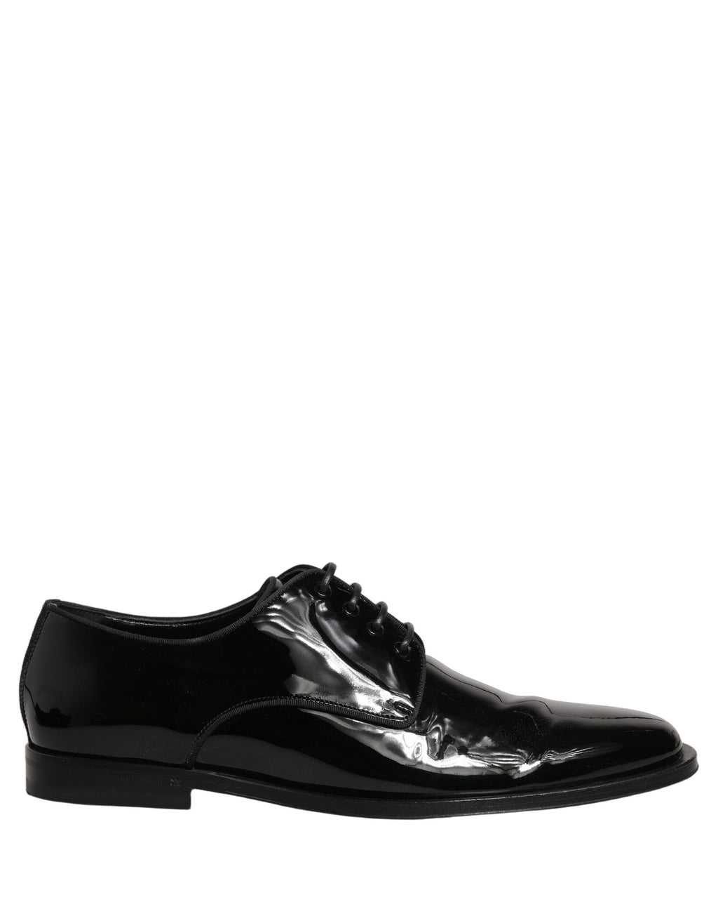 Dolce & Gabbana Black Leather Men Derby Dress Men Formal Shoes