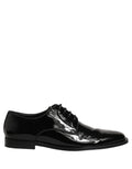 Dolce & Gabbana Black Leather Men Derby Dress Men Formal Shoes
