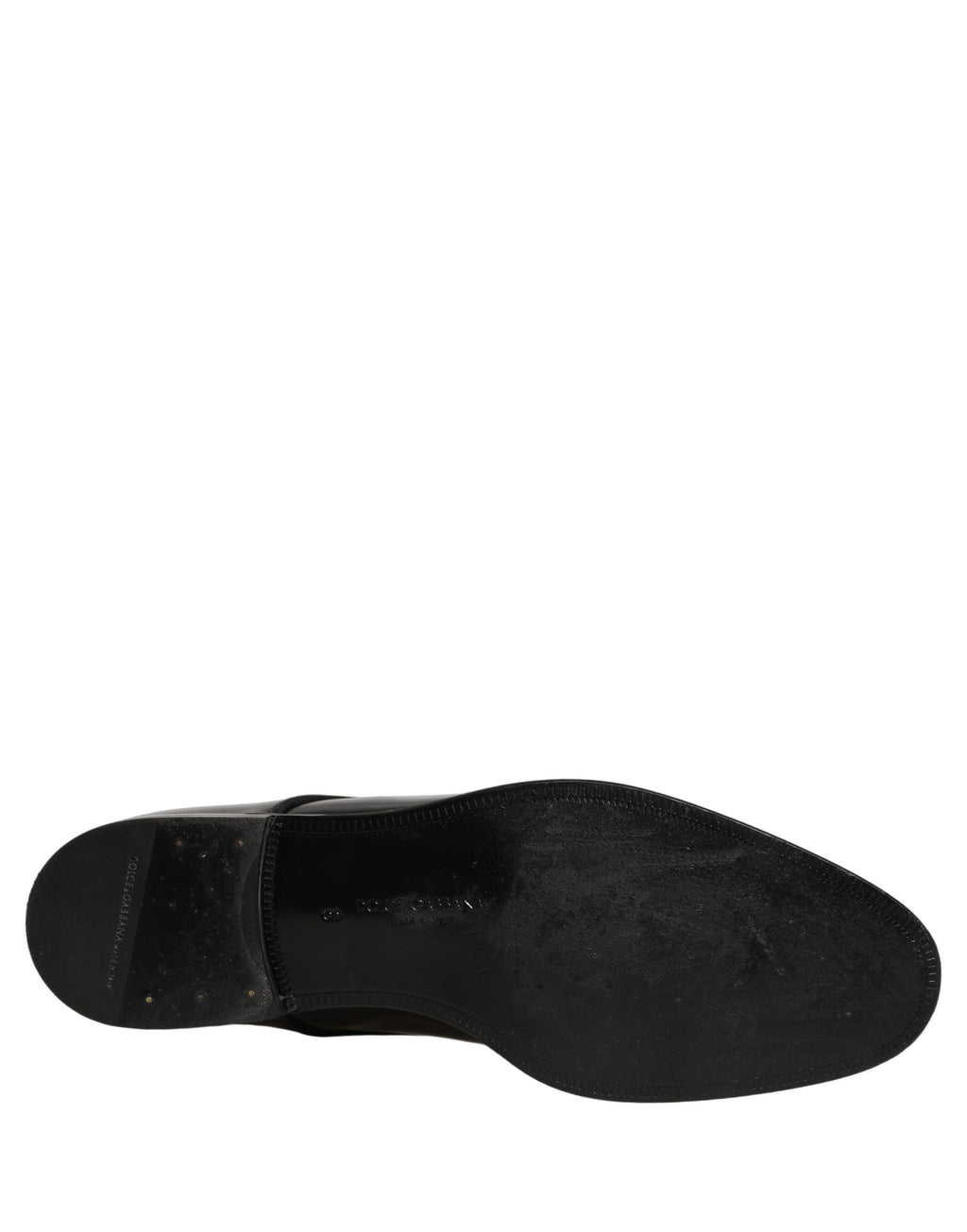 Dolce & Gabbana Black Leather Men Derby Dress Men Formal Shoes
