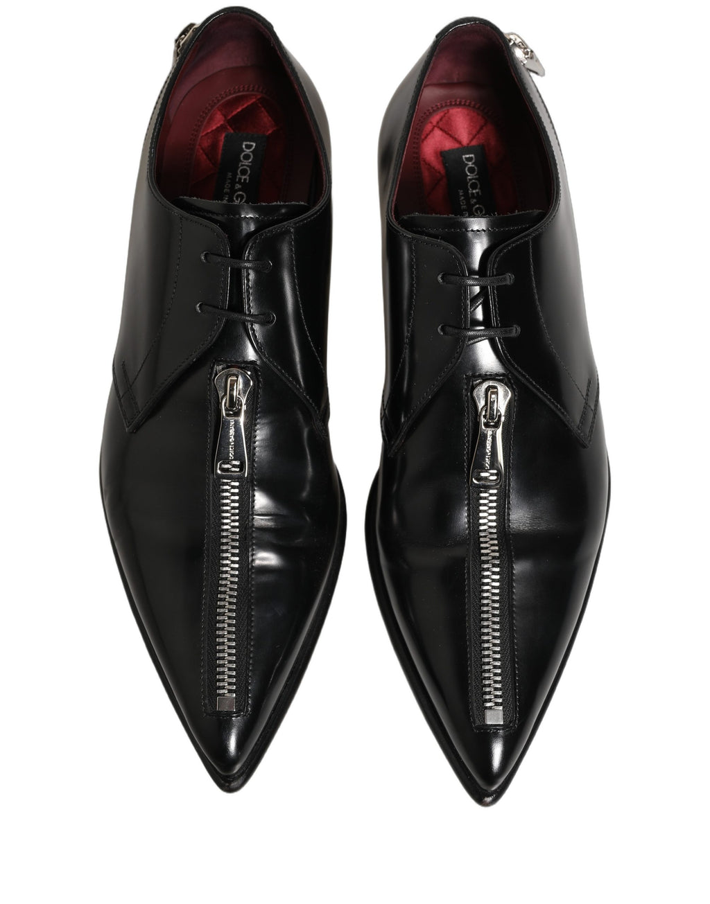 Dolce & Gabbana Black Leather Men Derby Dress Formal Shoes