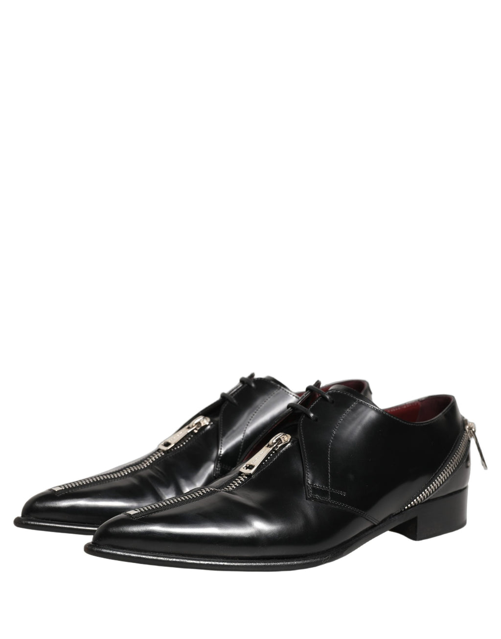 Dolce & Gabbana Black Leather Men Derby Dress Formal Shoes