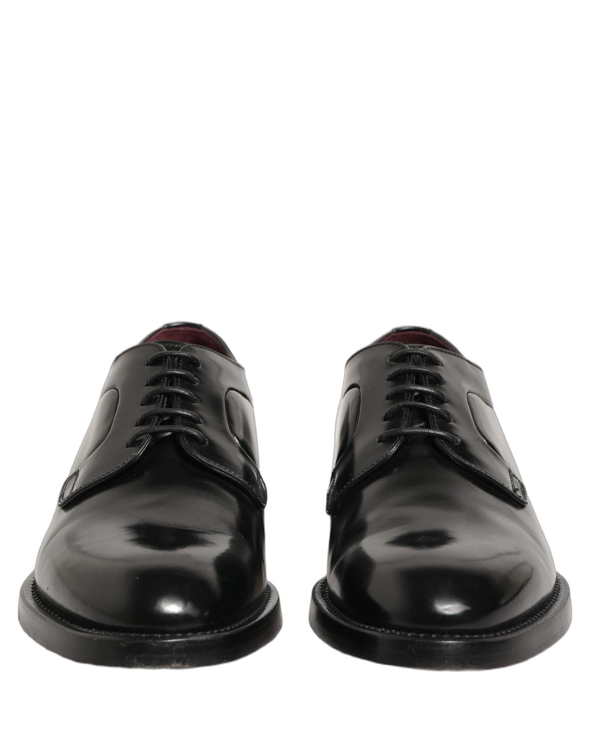 Dolce & Gabbana Black Leather Derby Dress Men Formal Shoes