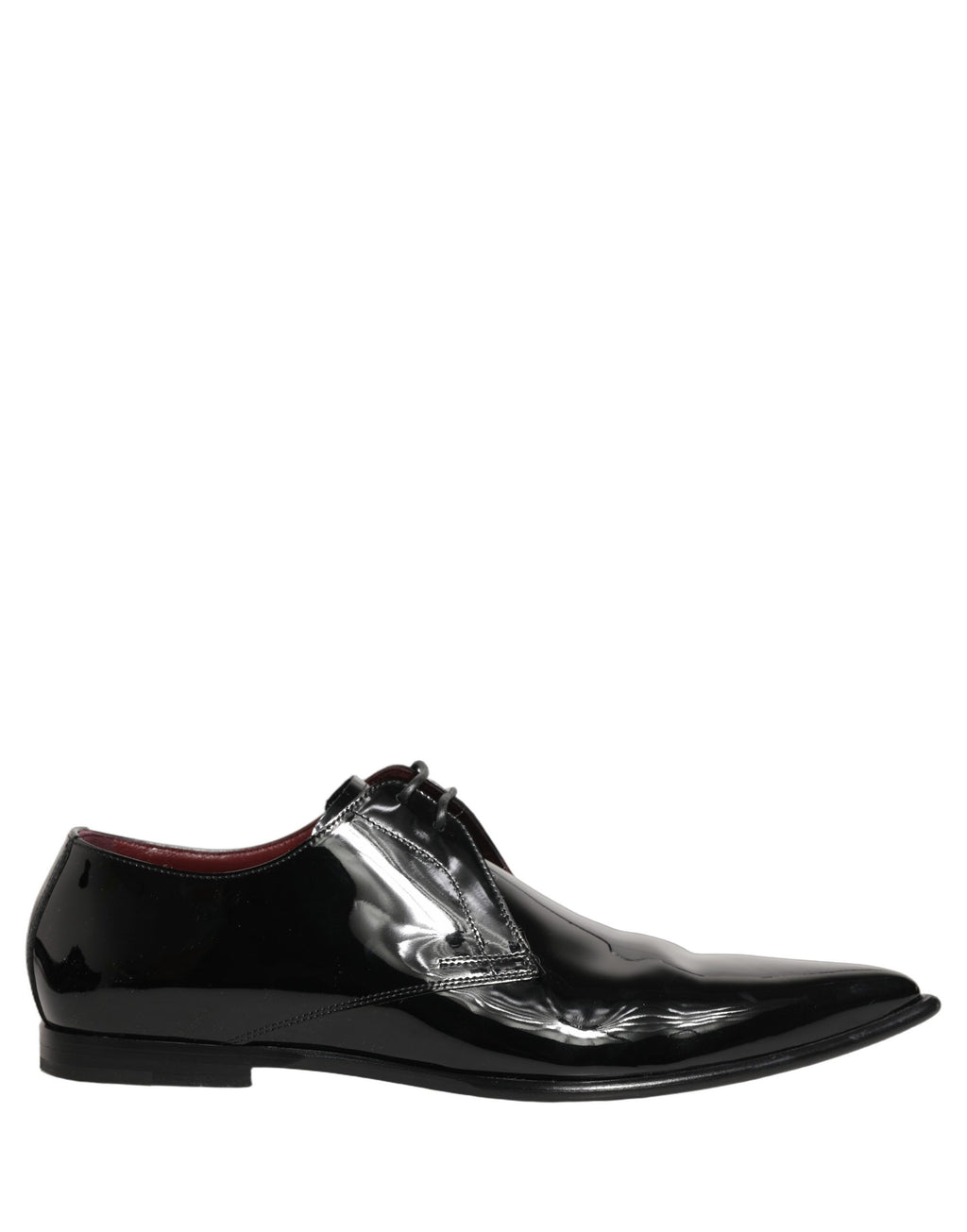 Dolce & Gabbana Black Leather Men Derby Dress Formal Shoes