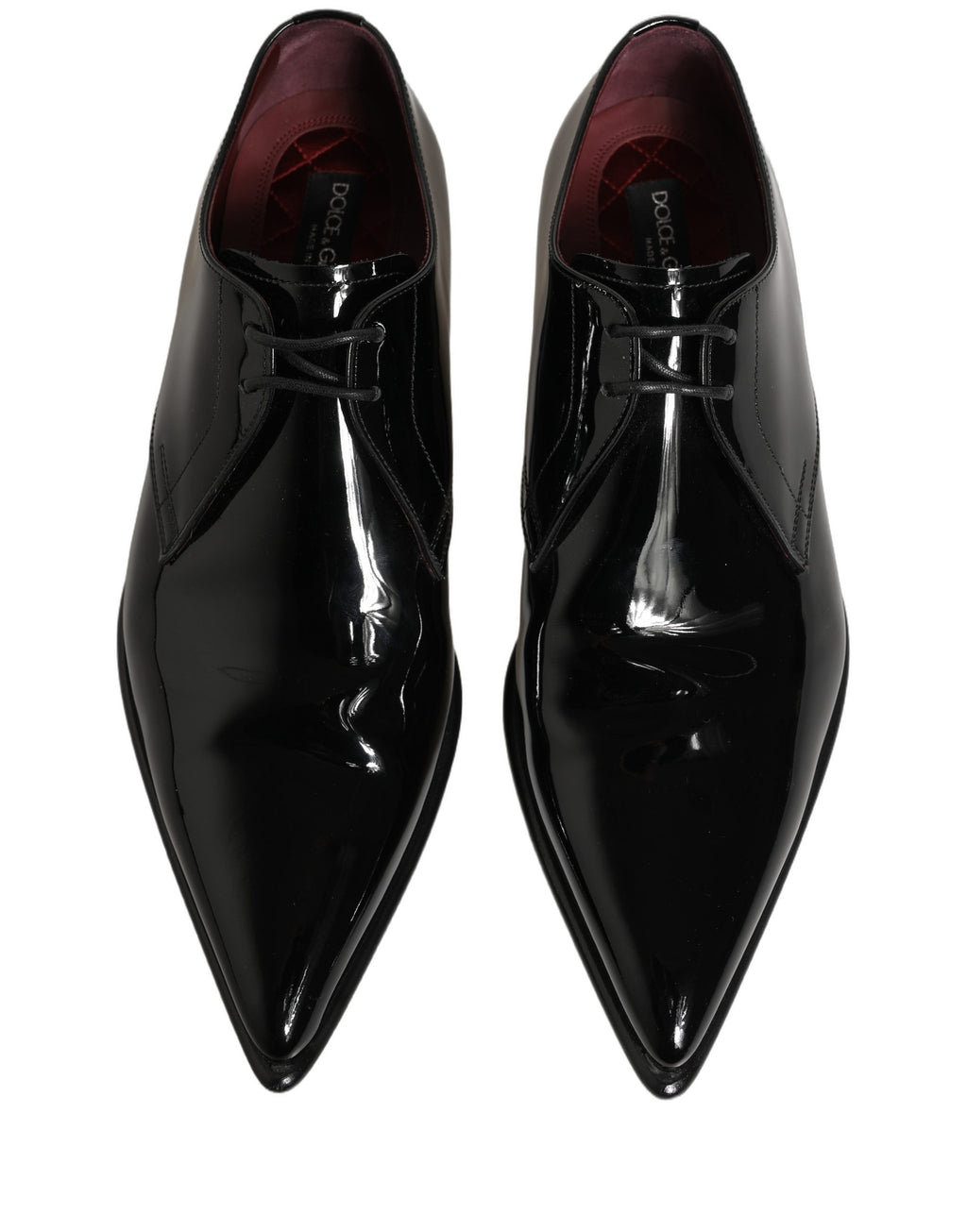 Dolce & Gabbana Black Leather Men Derby Dress Formal Shoes