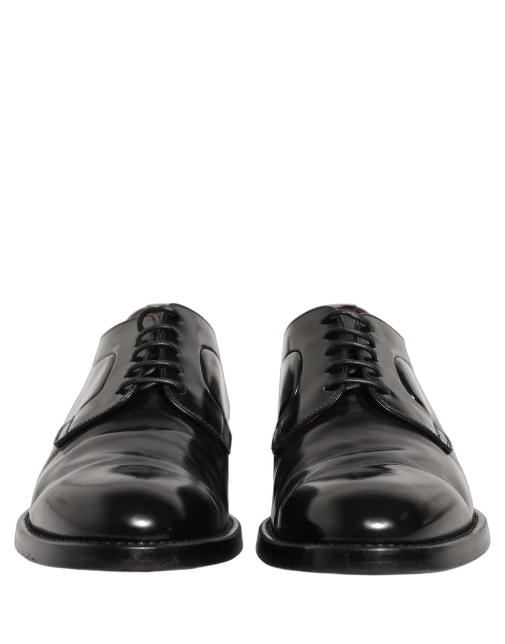 Dolce & Gabbana Black Leather Derby Dress Men Formal Shoes