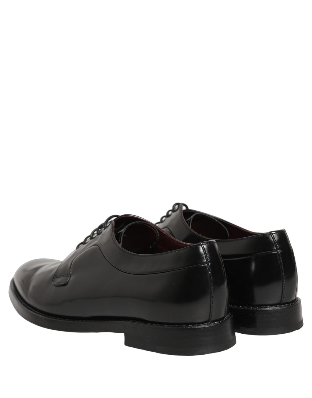 Dolce & Gabbana Black Leather Derby Dress Men Formal Shoes