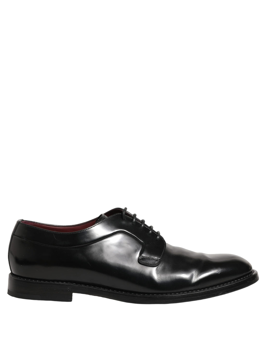 Dolce & Gabbana Black Leather Derby Dress Men Formal Shoes