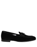Dolce & Gabbana Black Velvet Loafers Formal Men Dress Shoes