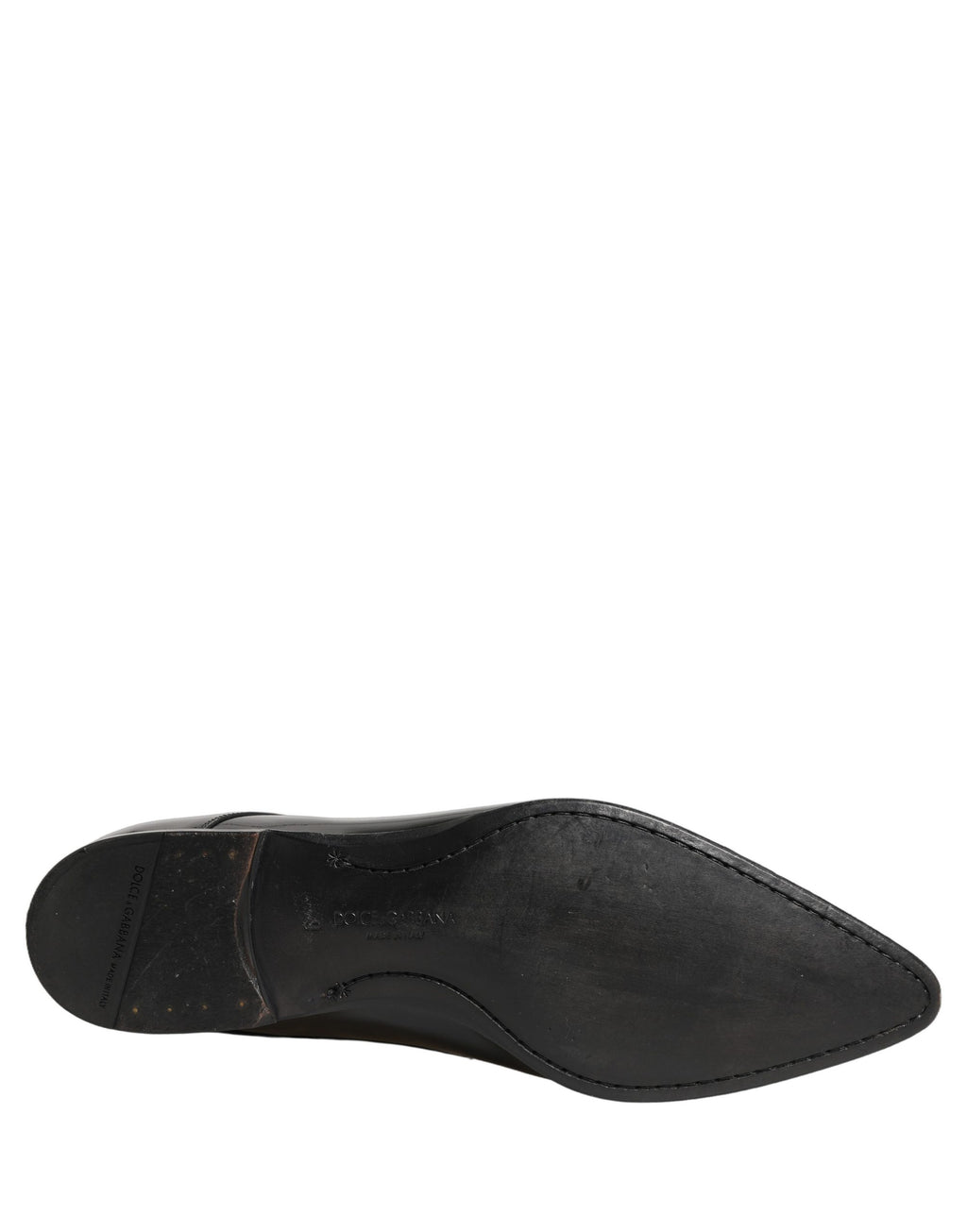 Dolce & Gabbana Black Leather Derby Dress Men Formal Shoes