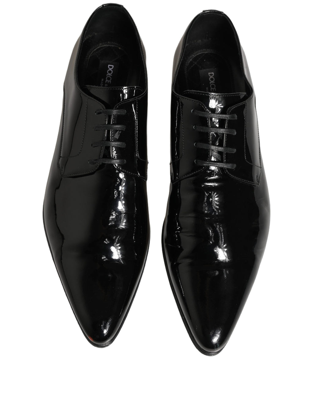 Dolce & Gabbana Black Leather Derby Dress Men Formal Shoes