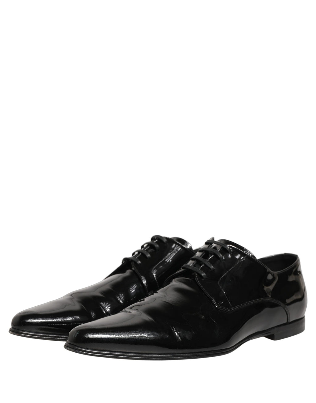 Dolce & Gabbana Black Leather Derby Dress Men Formal Shoes