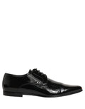 Dolce & Gabbana Black Leather Derby Dress Men Formal Shoes